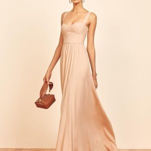 Reformation Champagne Hollyhock Dress